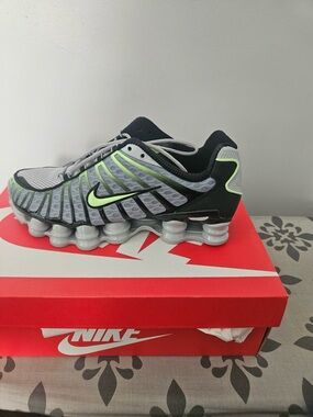 Nike Running Shoe — Gray with Neon Green Accents